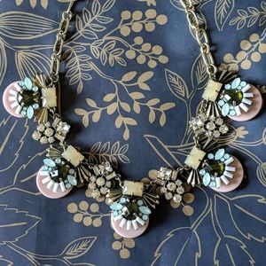 Nwot pink statement art deco necklace